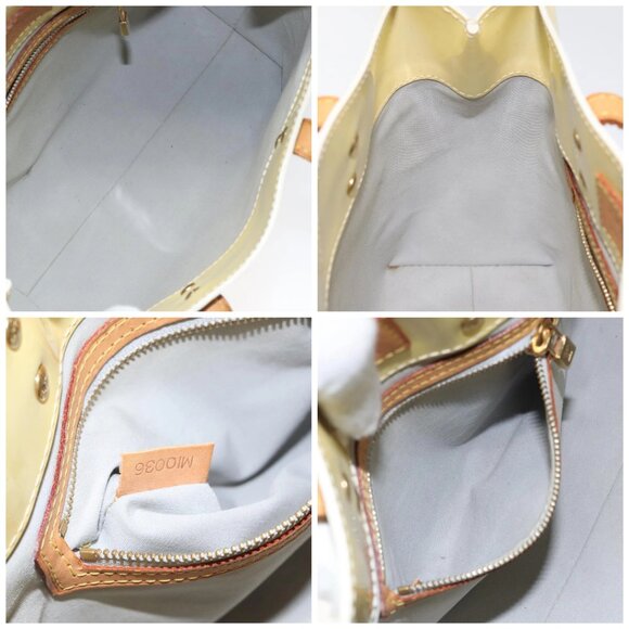 LOUIS VUITTON Monogram Vernis Reade PM Hand Bag Perle - Picture 14 of 15